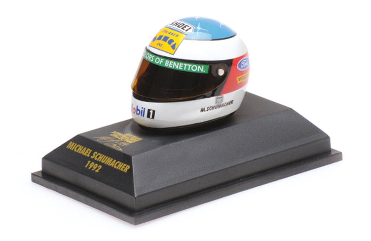 Minichamps Die Cast Collectables - 1:10 Helmet - Michael Schumacher 1st Win Belgian GP 1992