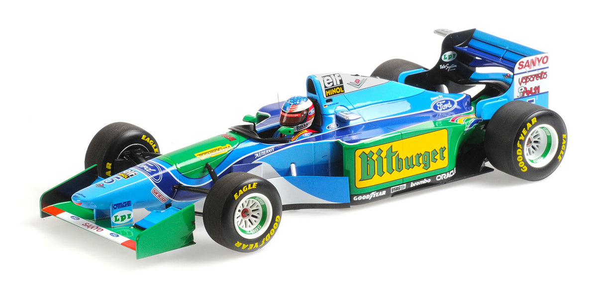 Minichamps Die Cast Collectables - 1:18 Benetton Ford B194 Michael Schumacher - Australian GP World Champion 1994