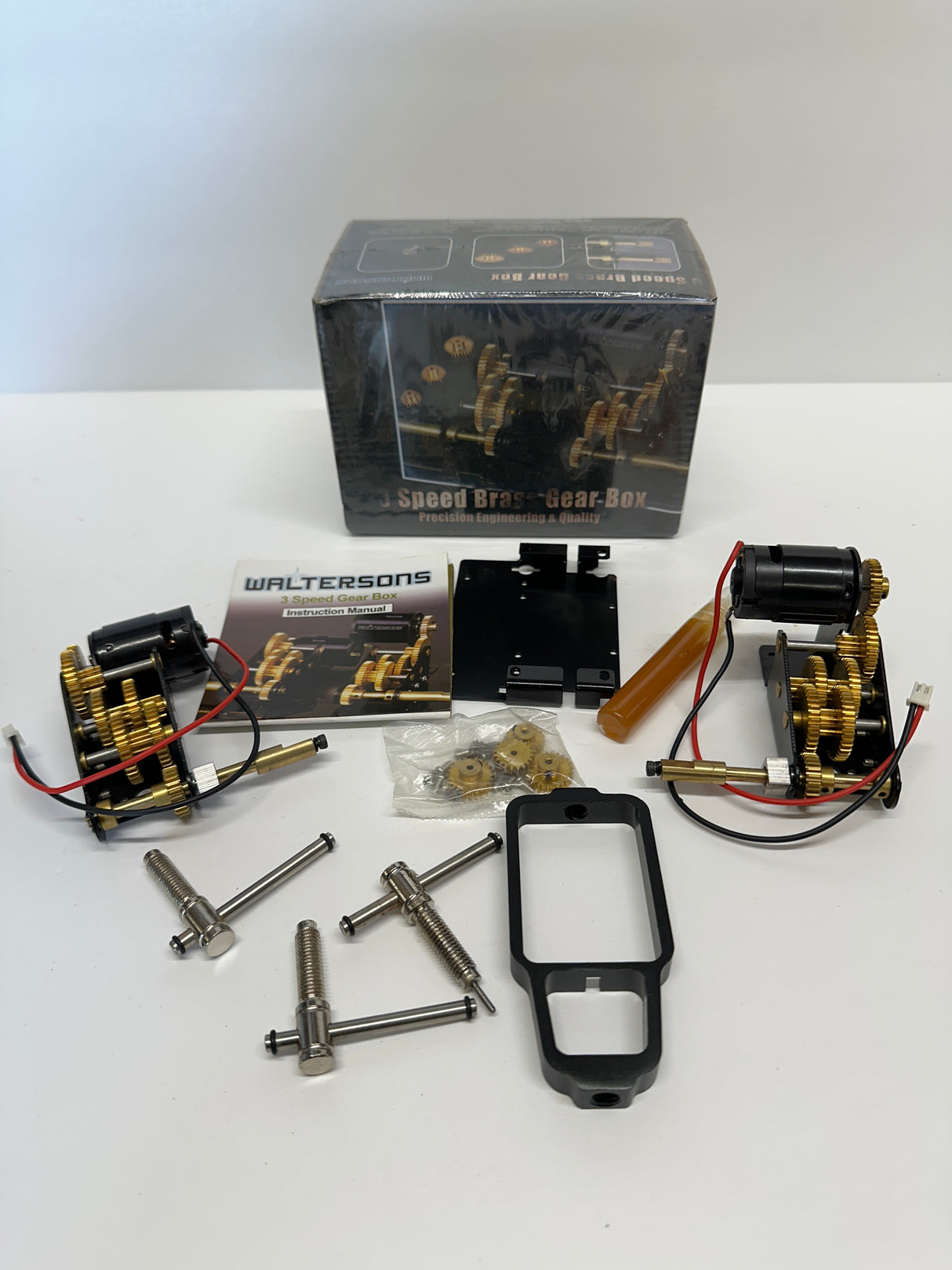 Waltersons Henglong Tank 3 Speed Short Shaft Brass Geared Gear Box x 2 WT-0603D Matorro Sturmtiger & Tiger 1