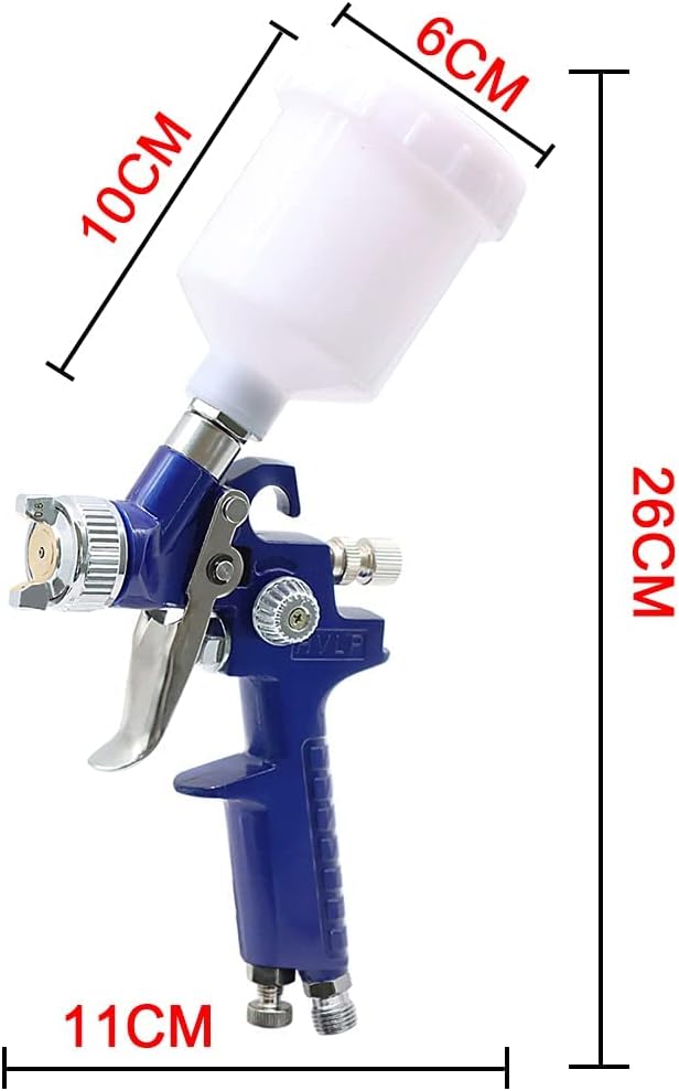 Mini Spray Gun 125CC Cup Paint Sprayer - 0.8mm/1.0mm Spray Paint Nozzle