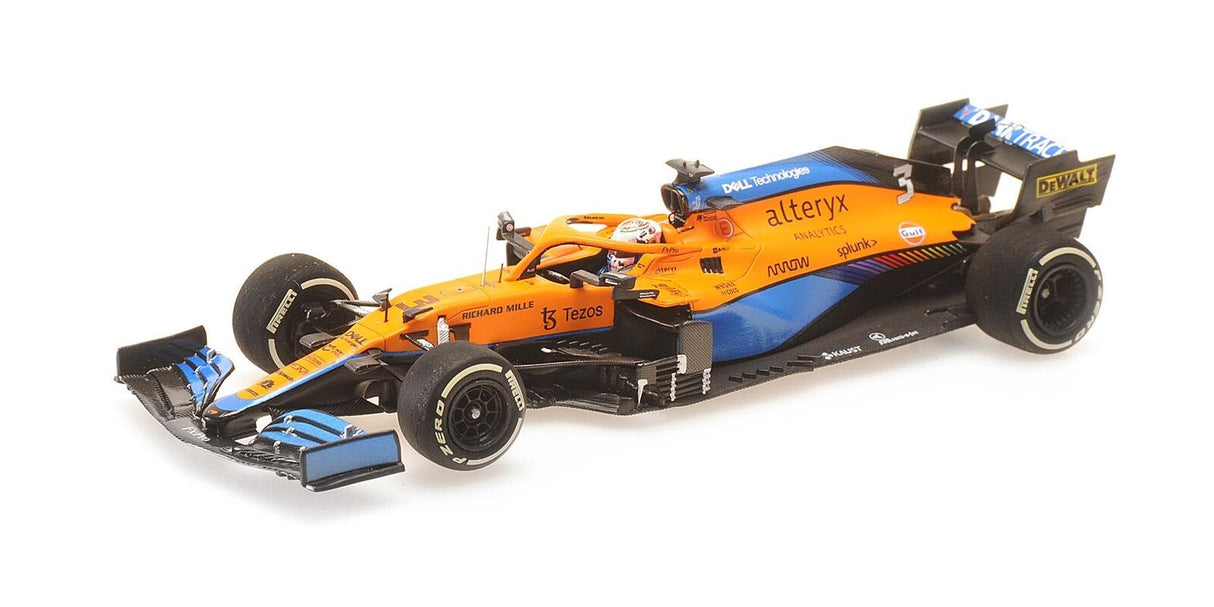 Minichamps Die Cast Collectables - 1:43 Mclaren F1 Team MCL35M - Daniel Ricciardo - Winner Italian GP 2021