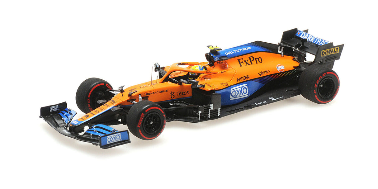 Minichamps Die Cast Collectables - 1:43 Mclaren F1 Team MCL35M - Lando Norris - Pole Position Russian GP 2021