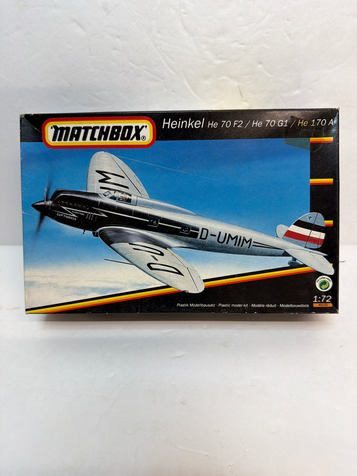 Matchbox 40132 / PK-132 Heinkel He 70 F-2/G-1 & He 170 A — 1/72 Scale Plastic model kit
