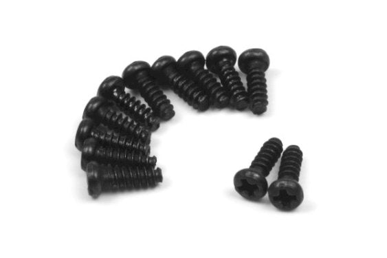 BLACKZON Pan Head Self Tapping Screws 2.6x8mm (12pcs)