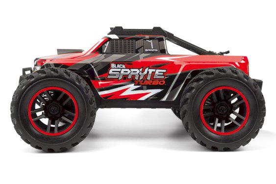 BLACKZON Spryte ST Turbo 1/20 4WD Brushless Monster Truck – Red 540290