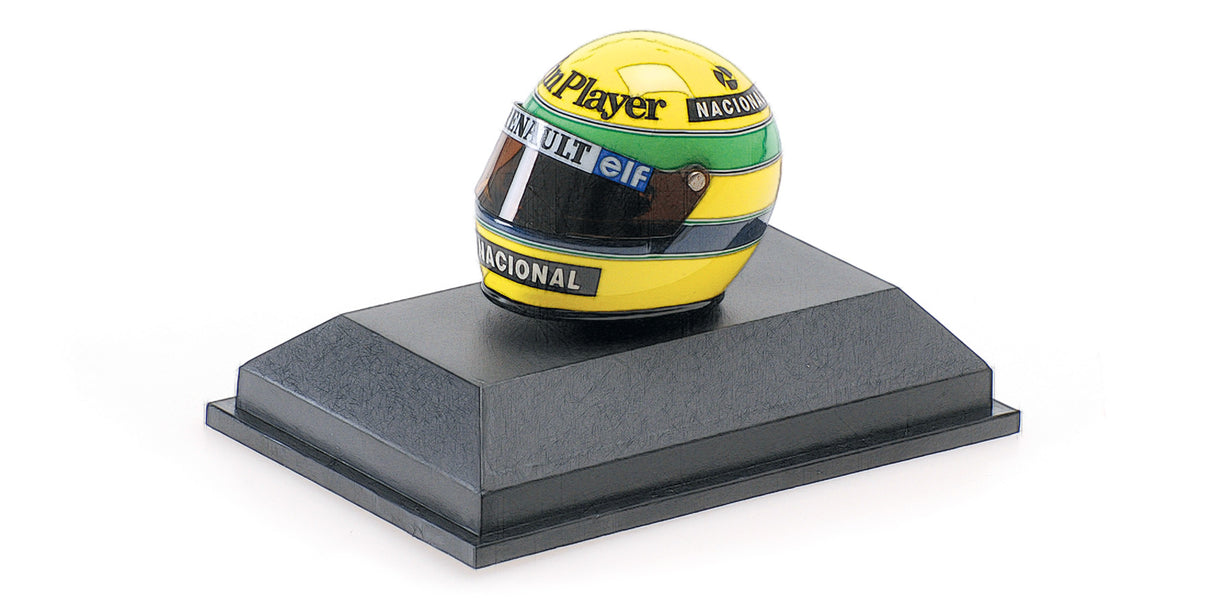 Minichamps Die Cast Collectables - 1:8 Helmet Ayrton Senna First F1 Win 1985