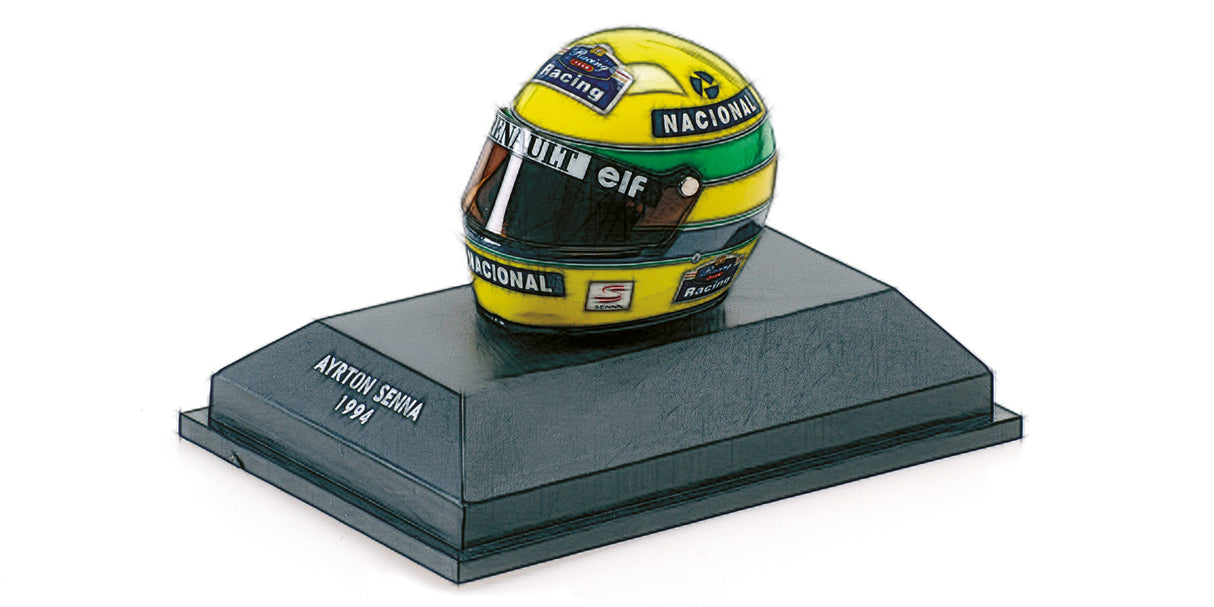 Minichamps Die Cast Collectables - 1:8 Helmet Ayrton Senna 1994 Last Race 01.05.1994