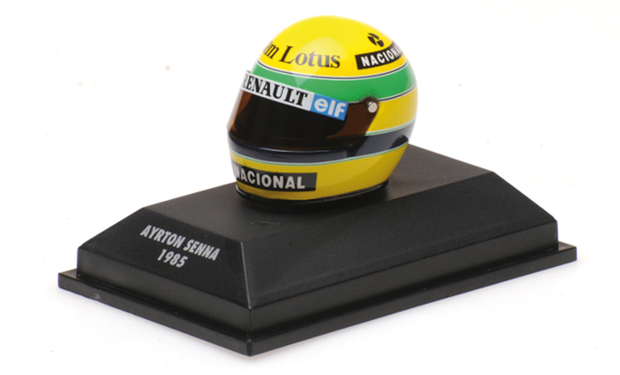 Minichamps Die Cast Collectables - 1:10 1985 Helmet - Ayrton Senna