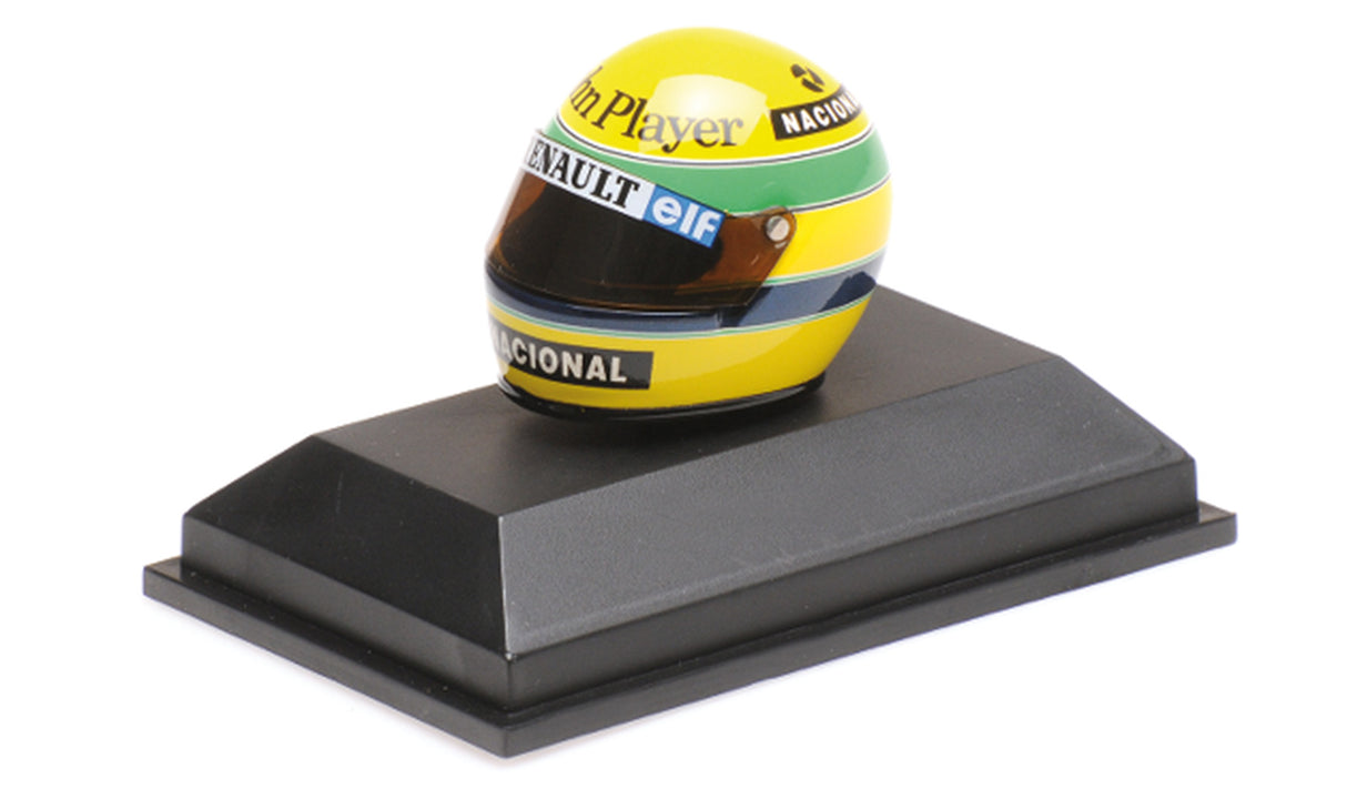 Minichamps Die Cast Collectables - 1:10 1986 Helmet - Ayrton Senna