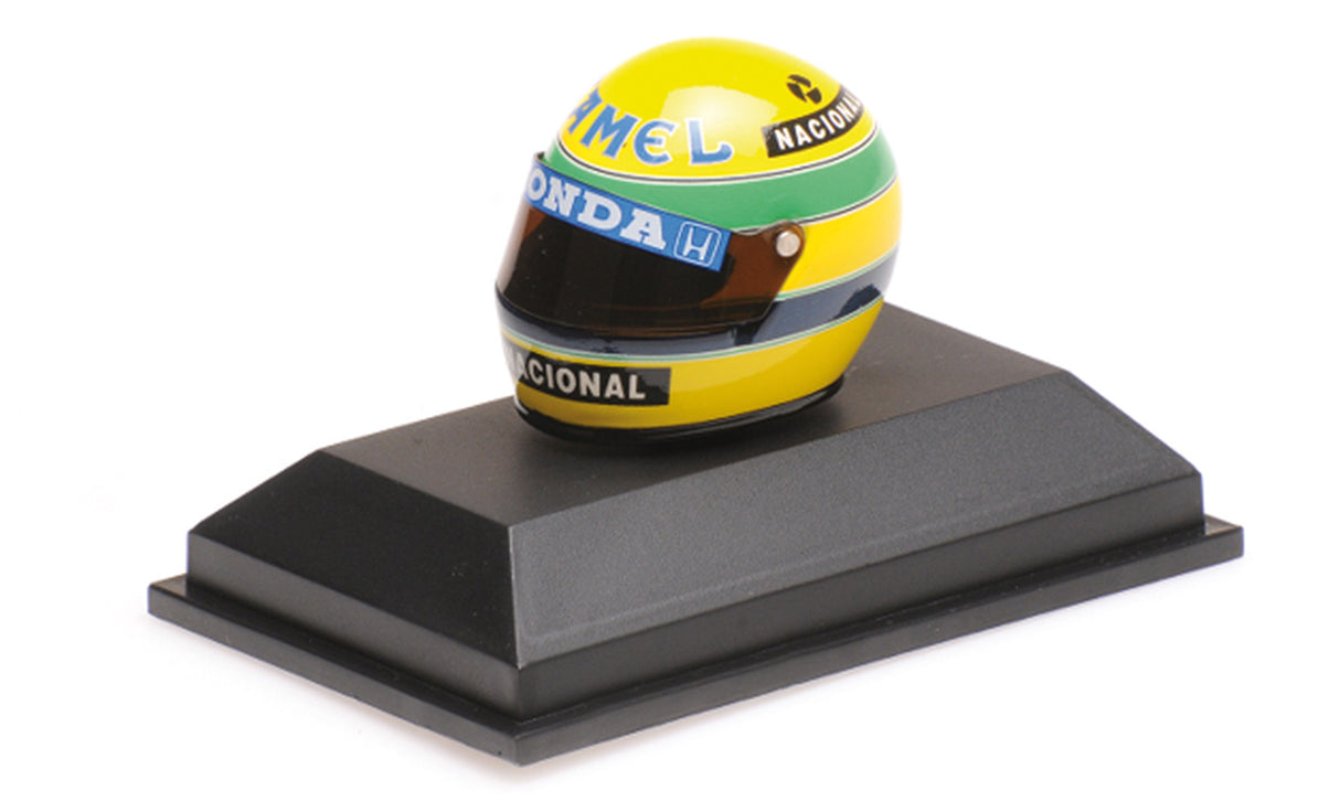 Minichamps Die Cast Collectables - 1:10 1987 Helmet - Ayrton Senna