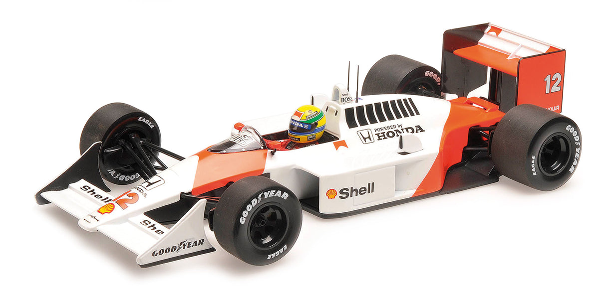 Minichamps Die Cast Collectables - 1:18 McLaren Honda MP4/4 Ayrton Senna-World Champion 1988