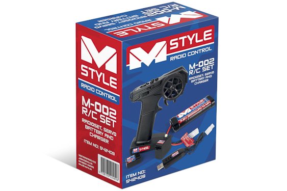 Mstyle R/C Set - Radioset - Servo - Battery and Charger