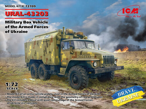 ICM 1/72 Military Box Vehicle of the Armed Forces of Ukarine kit 72709