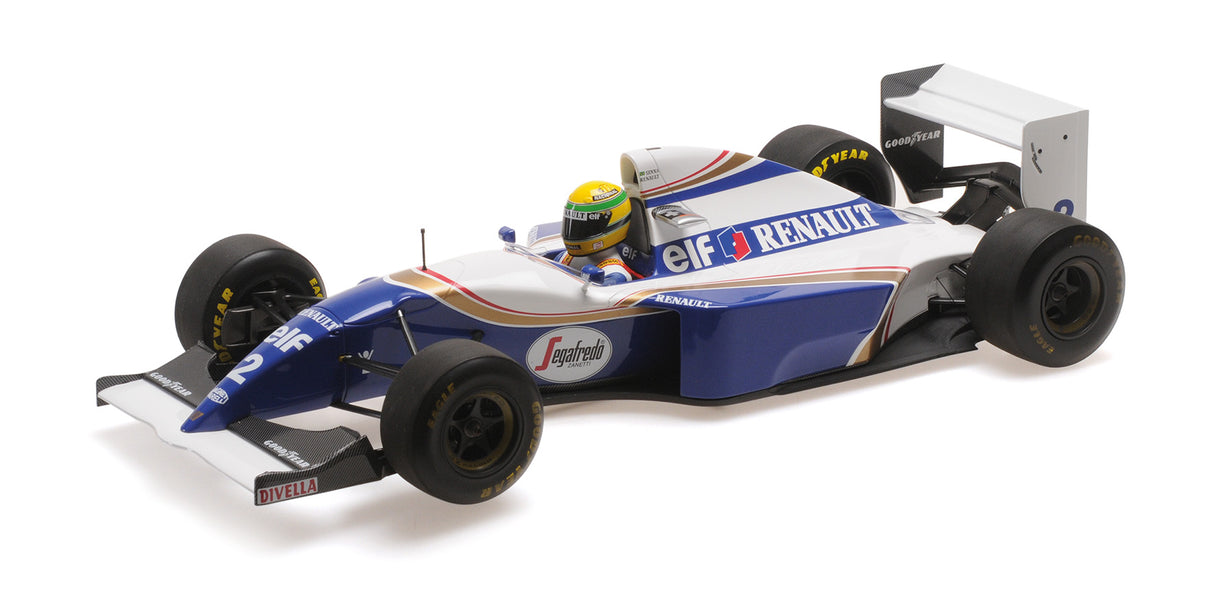 Minichamps Die Cast Collectables - 1:12 Williams Renault FW16 Ayrton Senna San Marino 1994 Dirty Version