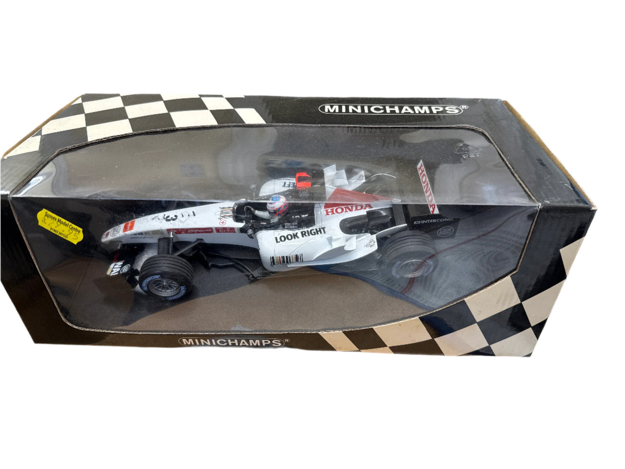 Minichamps 1:18 B.A.R Honda 007 - J.Button 2005 - Damaged - Sold as Seen