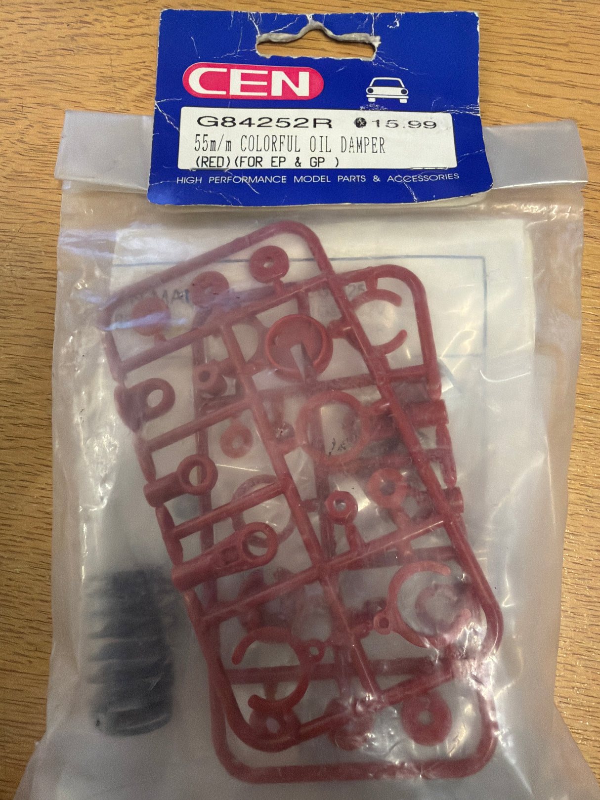 CEN 55 MM Colorfull Oil Damper Set Red 3 Ttpes od spring for GP and EP 2Pcs G84252R