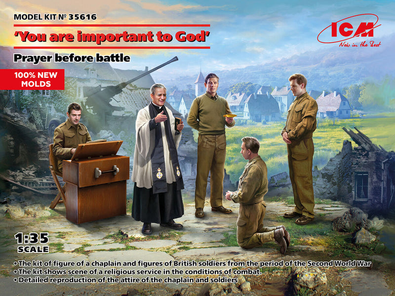 ICM 35616 1/35 You Are Important To God Prayer Before Battle