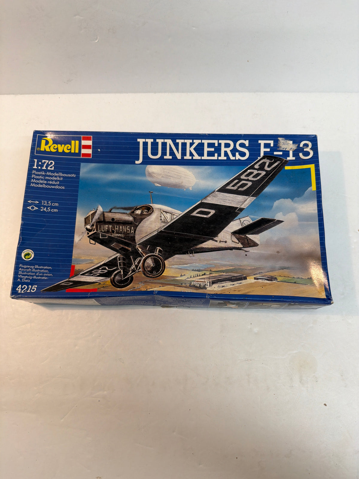 Revell Plastic aircraft kit Junkers F-13 1:72 4215 Opened but complete missing one decal