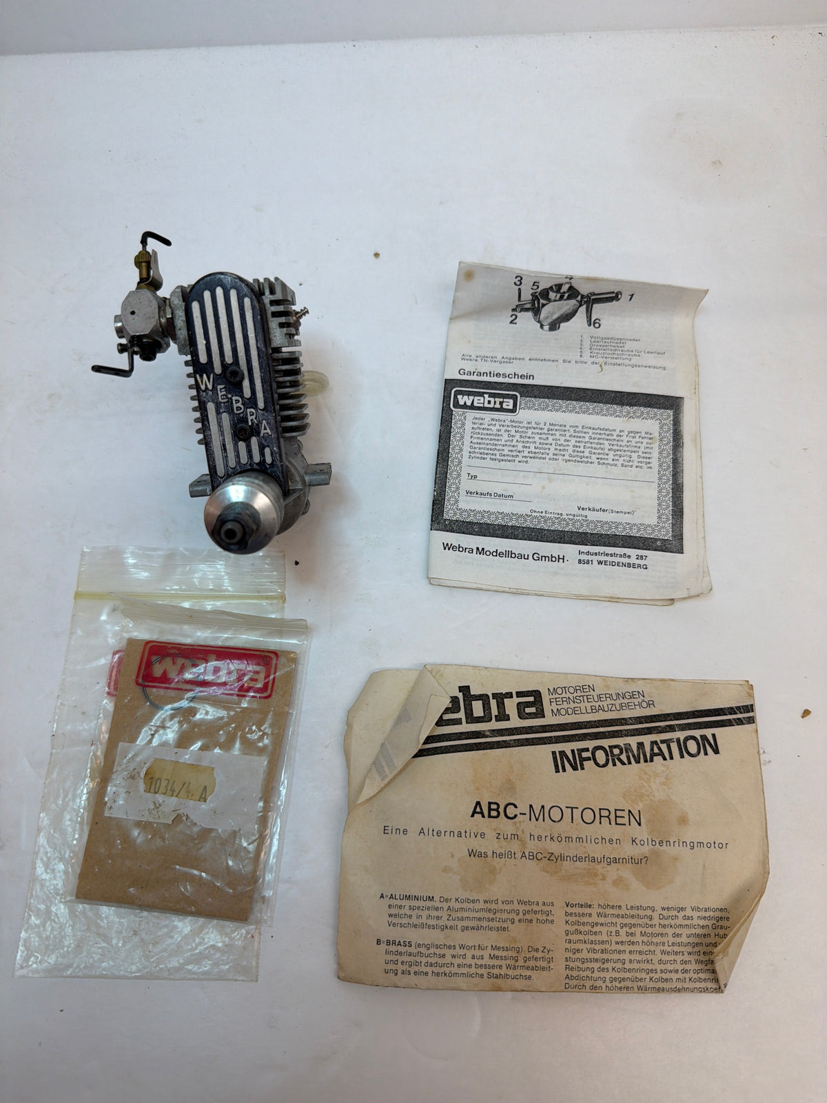 Webra 4-40 four-stroke engine Second Hand