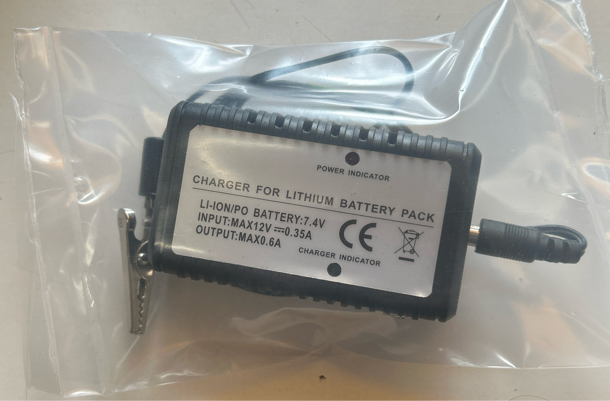 Charger for Lithium Battery Pack 0.6A 7.4v (Chargers)