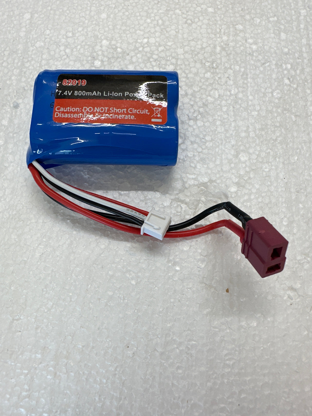 7.4v 800mAh Li-Ion Batt. -Mad Shark Deans plug O-JS-82019