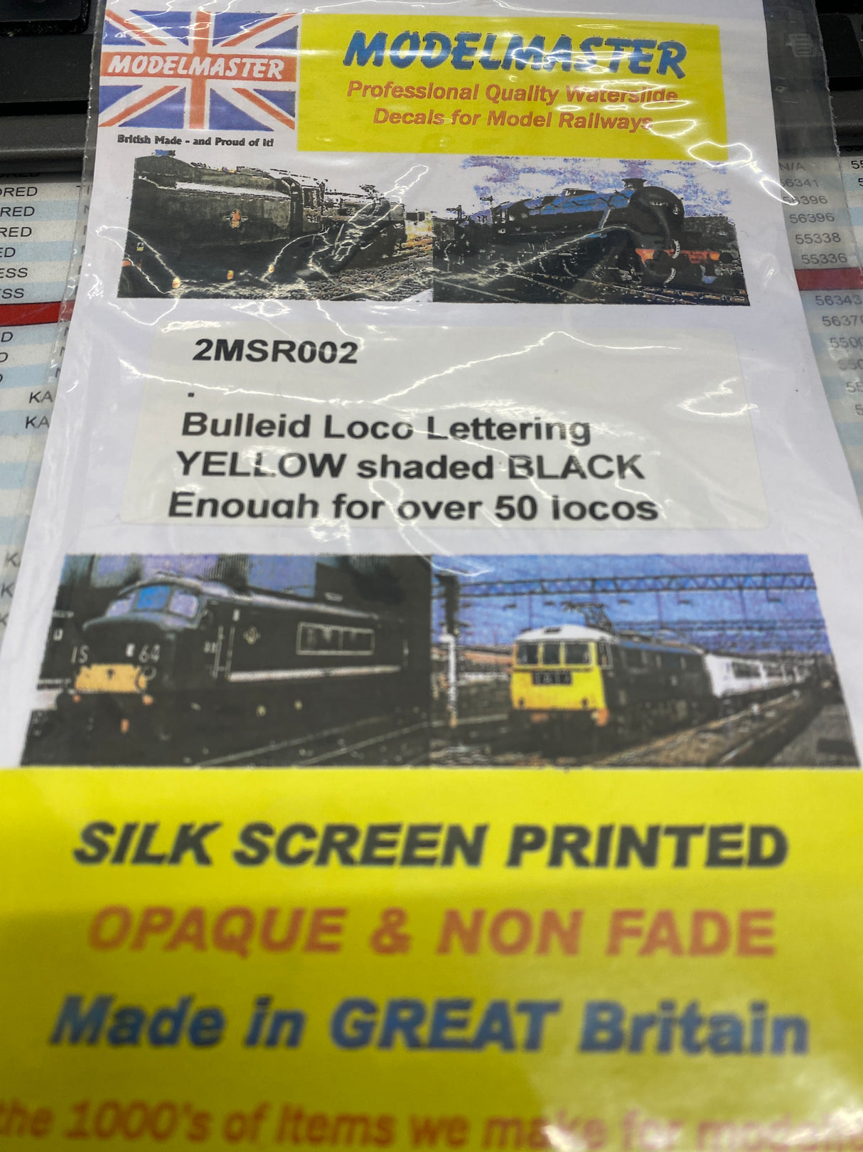 Modelmaster 2mm Southern waterslide decals