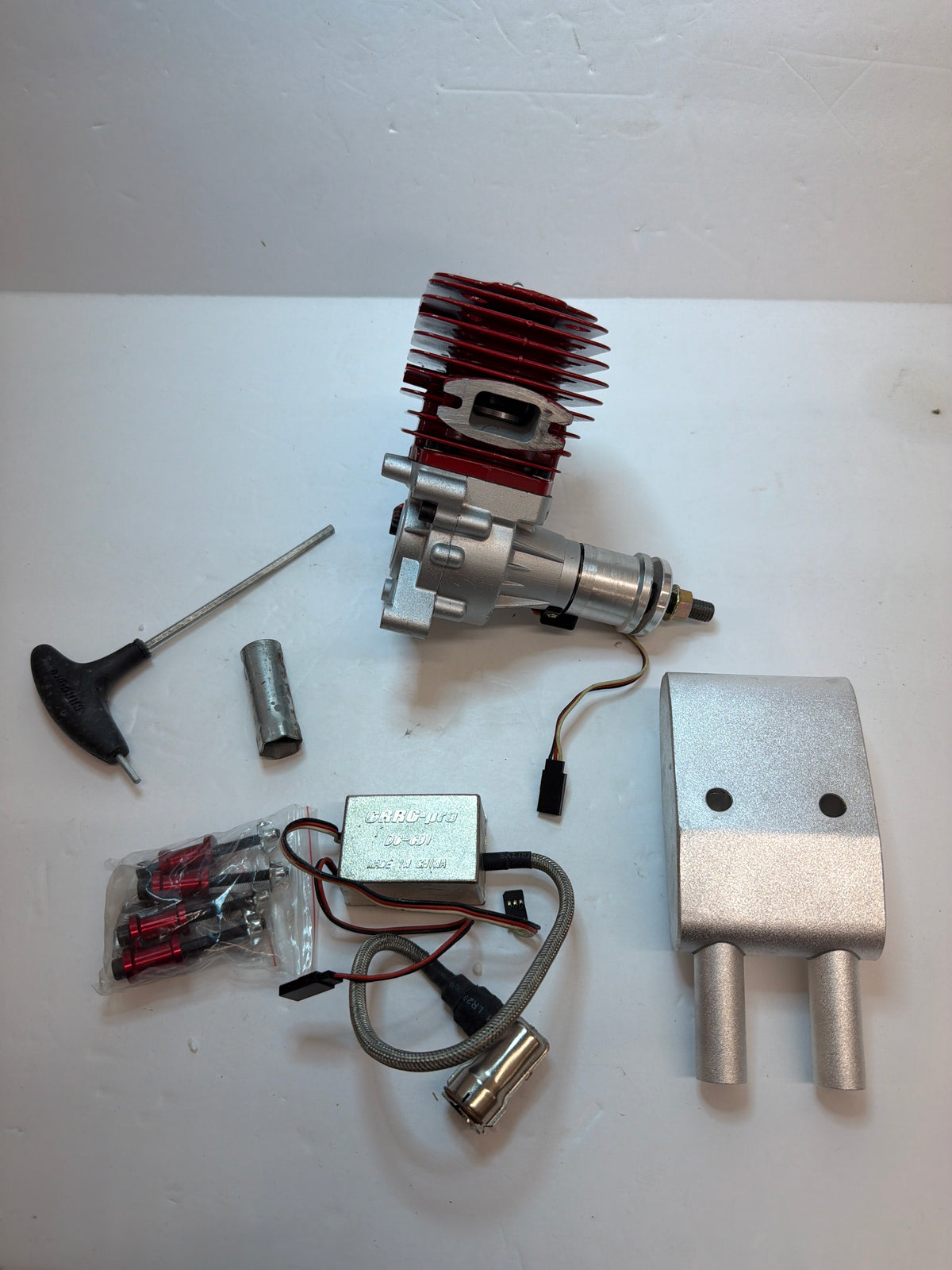 CRRCpro GF50i 50cc Petrol Engine Gagsoline Slingle Cylinder Side Exhaust 2-Stroke Petrol Engine