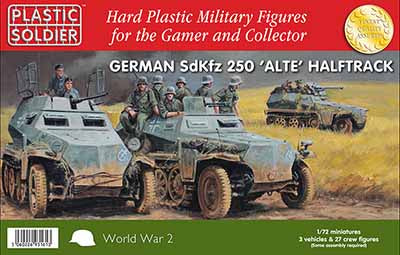 WW2V20022 1/72ND GERMAN SDKFZ 250 HALFTRACK