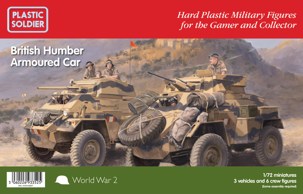 Plastic Soldier 1/72 British Humber Armoured Car Kit 62050