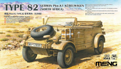 Meng Models 1/35 German Pkw.K1 Kubelwagen Type 82 North Africa VS-015 MNGVS-015