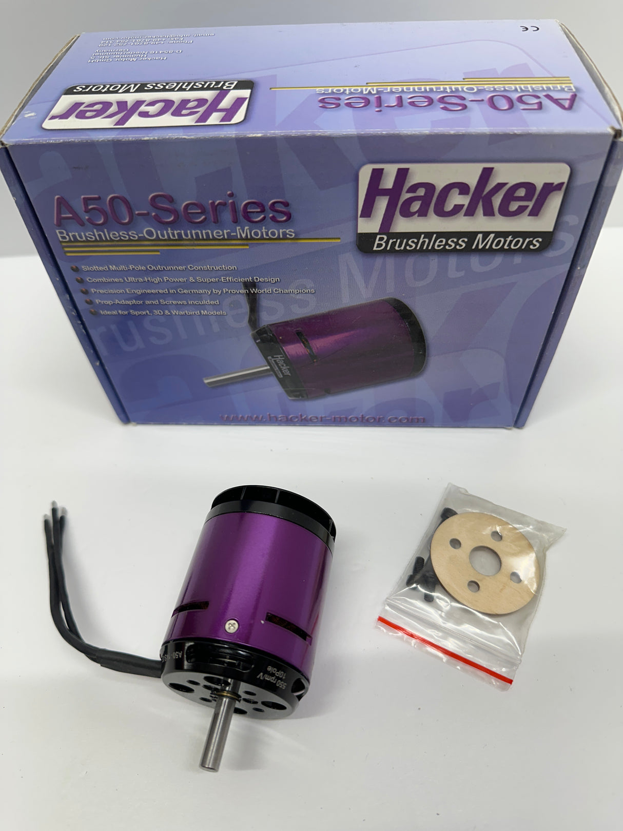 Hacker A50 14S Helicopter 10-pole Outrunner Brushless Motor HKRA5014S10PH