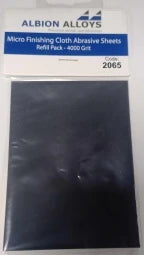 Albion Alloy Micro Finishing Cloth - Abrasive Sheets - 4000 Grit (Pack of 2) 2065