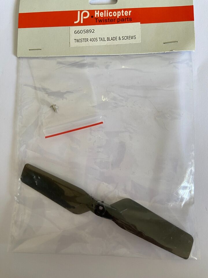 J PERKINS 6605892 TWISTER 400S TAIL BLADE AND SCREWS (Box 78)