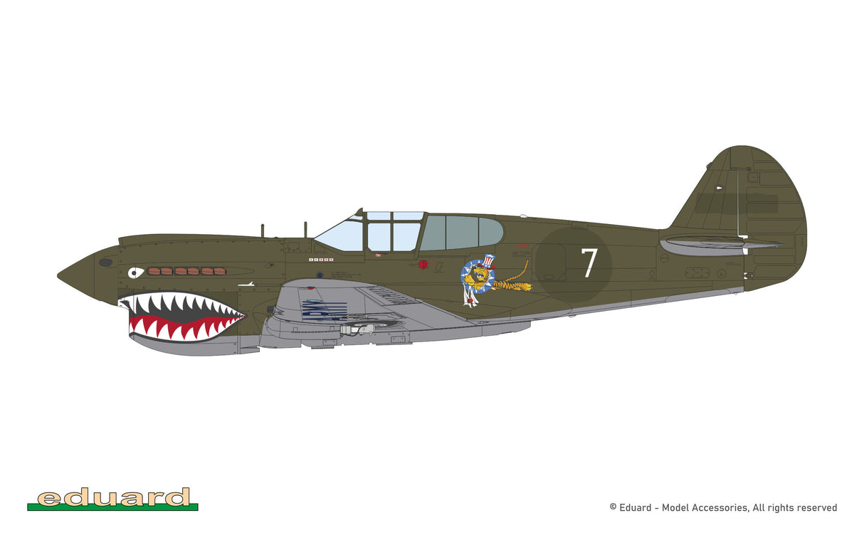 Eduard 1/48 Curtis P-40E Kittyhawk Ia Royal Class Special Edition Kit - R0023