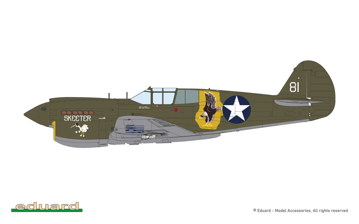 Eduard 1/48 Curtis P-40E Kittyhawk Ia Royal Class Special Edition Kit - R0023