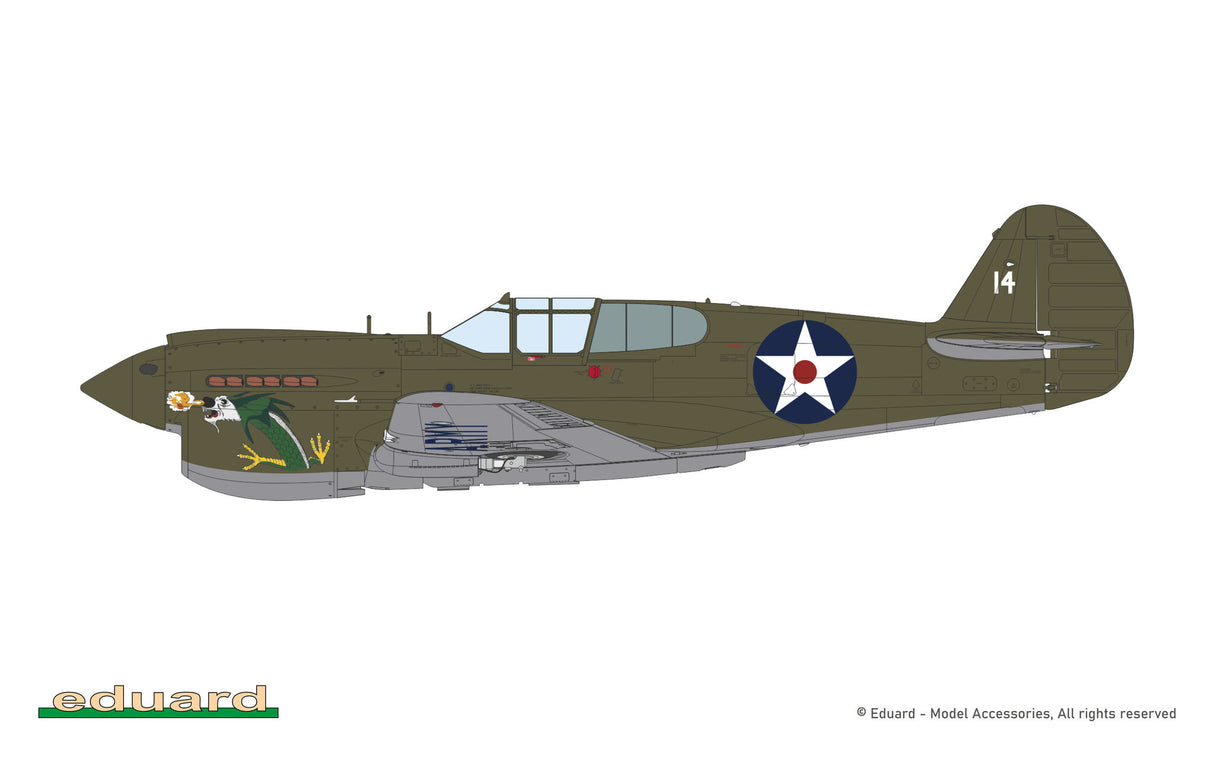 Eduard 1/48 Curtis P-40E Kittyhawk Ia Royal Class Special Edition Kit - R0023