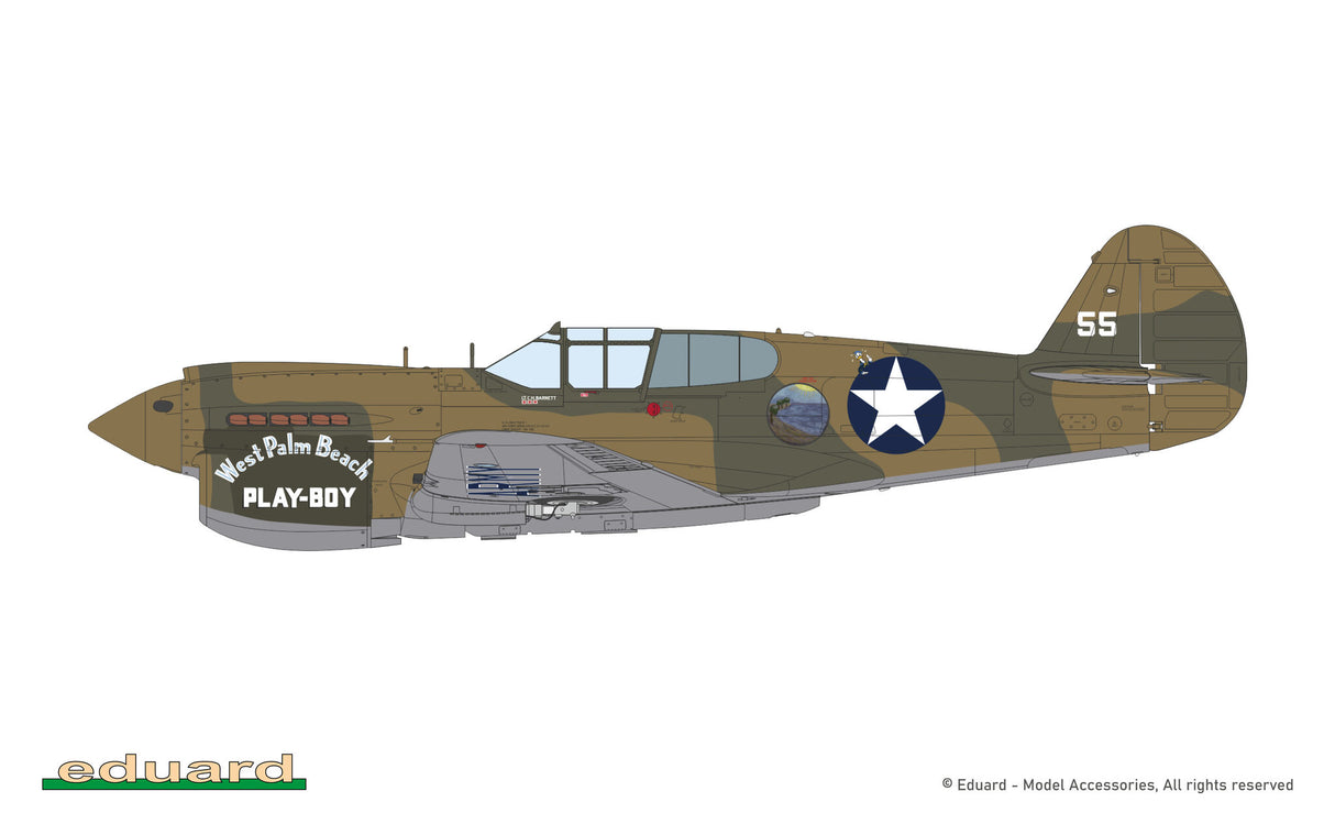 Eduard 1/48 Curtis P-40E Kittyhawk Ia Royal Class Special Edition Kit - R0023