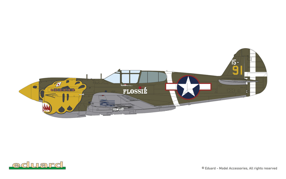 Eduard 1/48 Curtis P-40E Kittyhawk Ia Royal Class Special Edition Kit - R0023