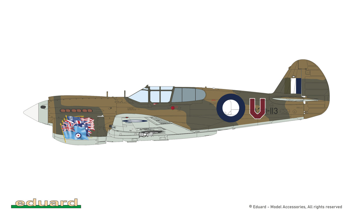 Eduard 1/48 Curtis P-40E Kittyhawk Ia Royal Class Special Edition Kit - R0023