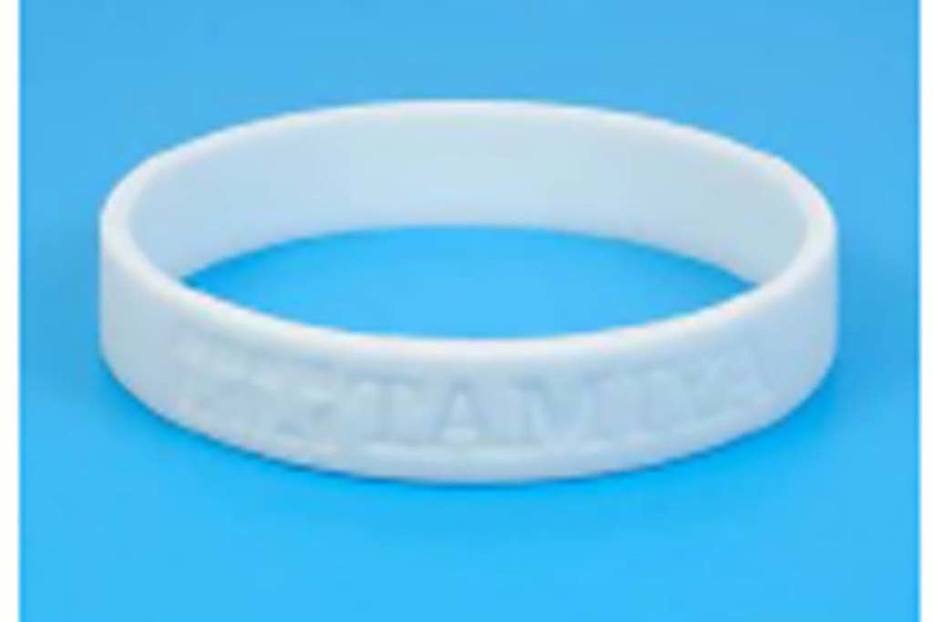 TAMIYA SILICONE BRACELET (WHITE)