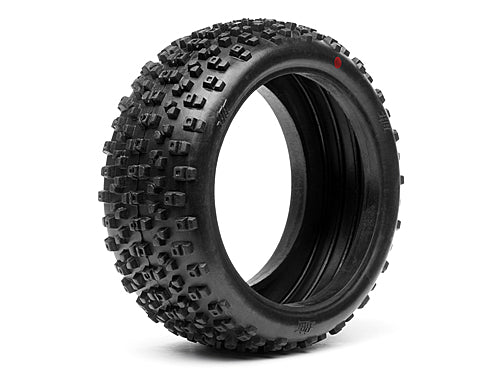HB Proto 1:8 Buggy Tire (Red Soft Cmpd) (Box 78)