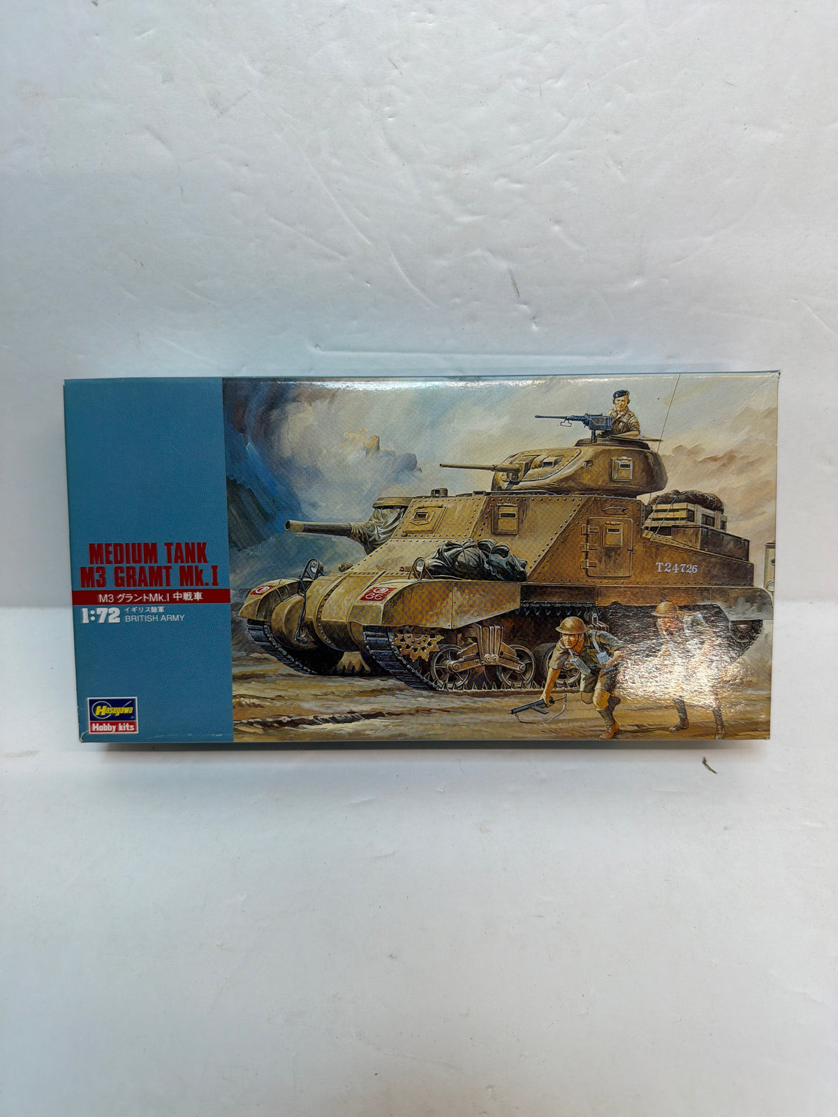 Hasegawa MT5 / 31105 M3 Grant Mk.I Medium Tank — 1/72 Scale Plastic kit