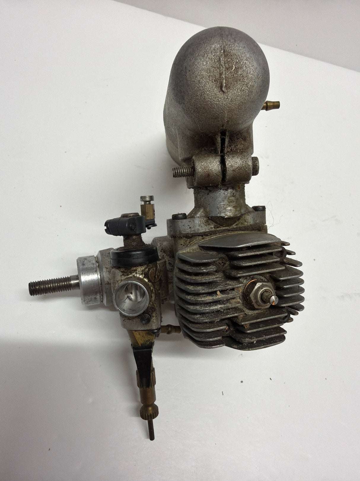 Second Hand Aircraft/ Heli Engine 2-stroke Super Tigre G34 H with Silencer (Box 62)