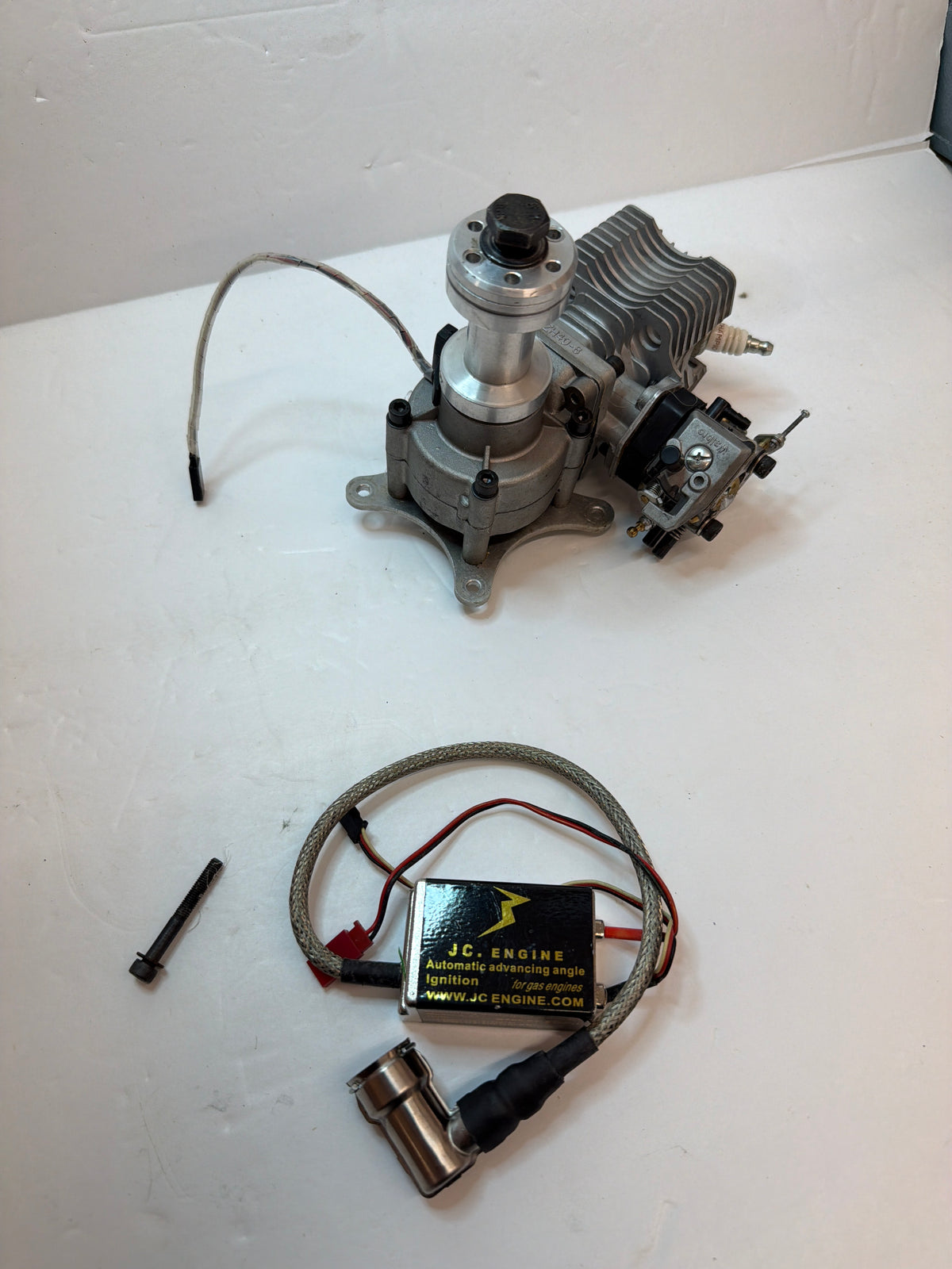 JC Engines 51cc (Area 51) Petrol Petrol Engine Gagsoline Slingle Cylinder Side Exhaust 2-Stroke Petrol Engine Second Hand