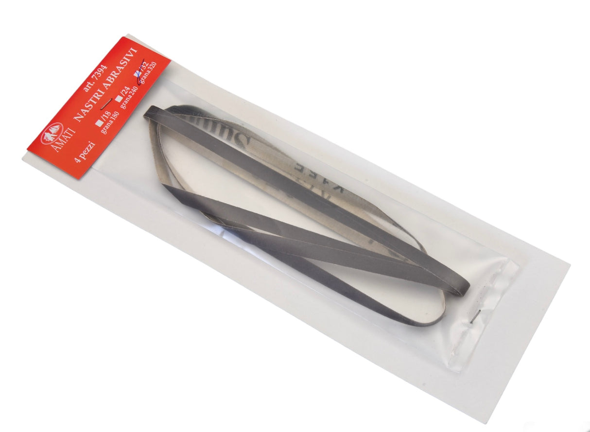 PACK OF 4 AMATI ABRASIVE STRIP FINE