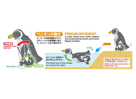 TAMIYA Walking & Swimming Penguin 70271