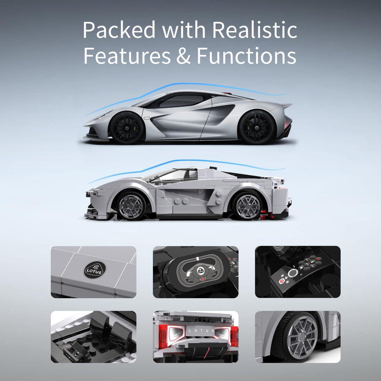 CADA 1:18 Lotus racing car RC - 308pcs C51071W