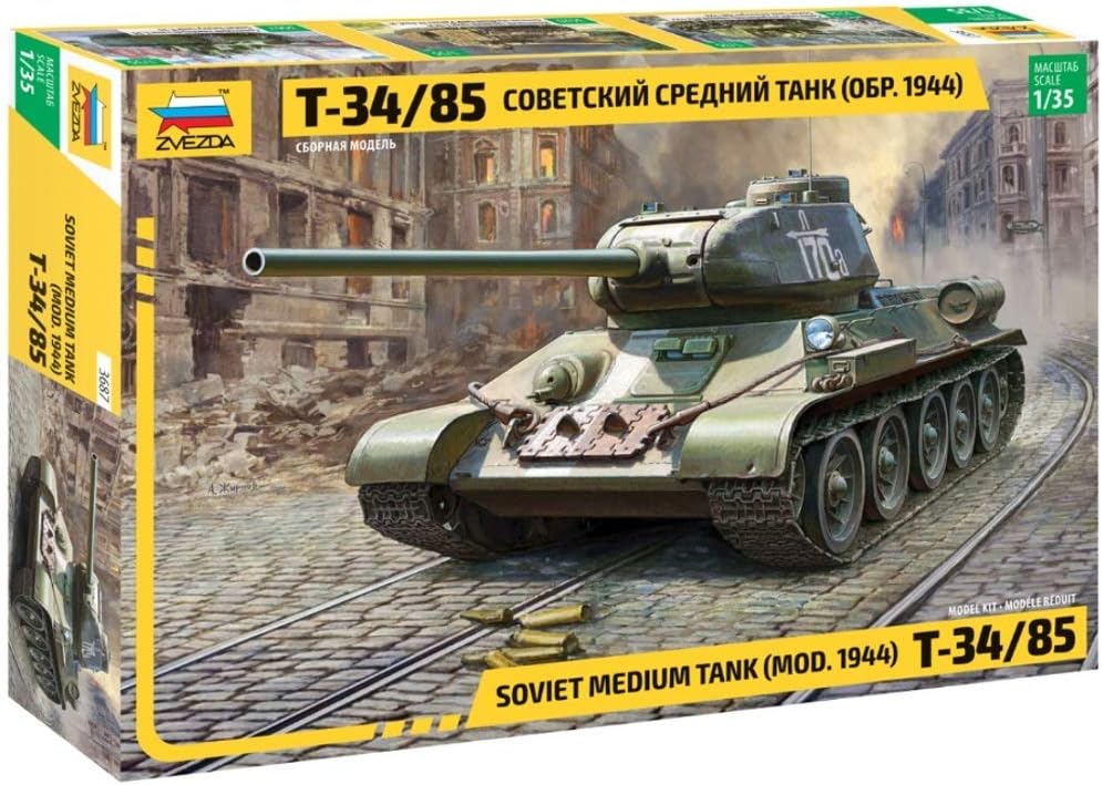 Zvezda 1/35 SOVIET MEDIUM TANK T-34/85 3687