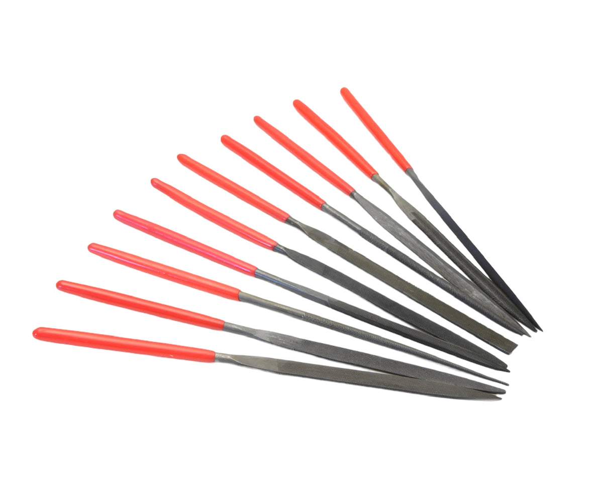 Expo Set of 10 Steel Needle Files in wallet