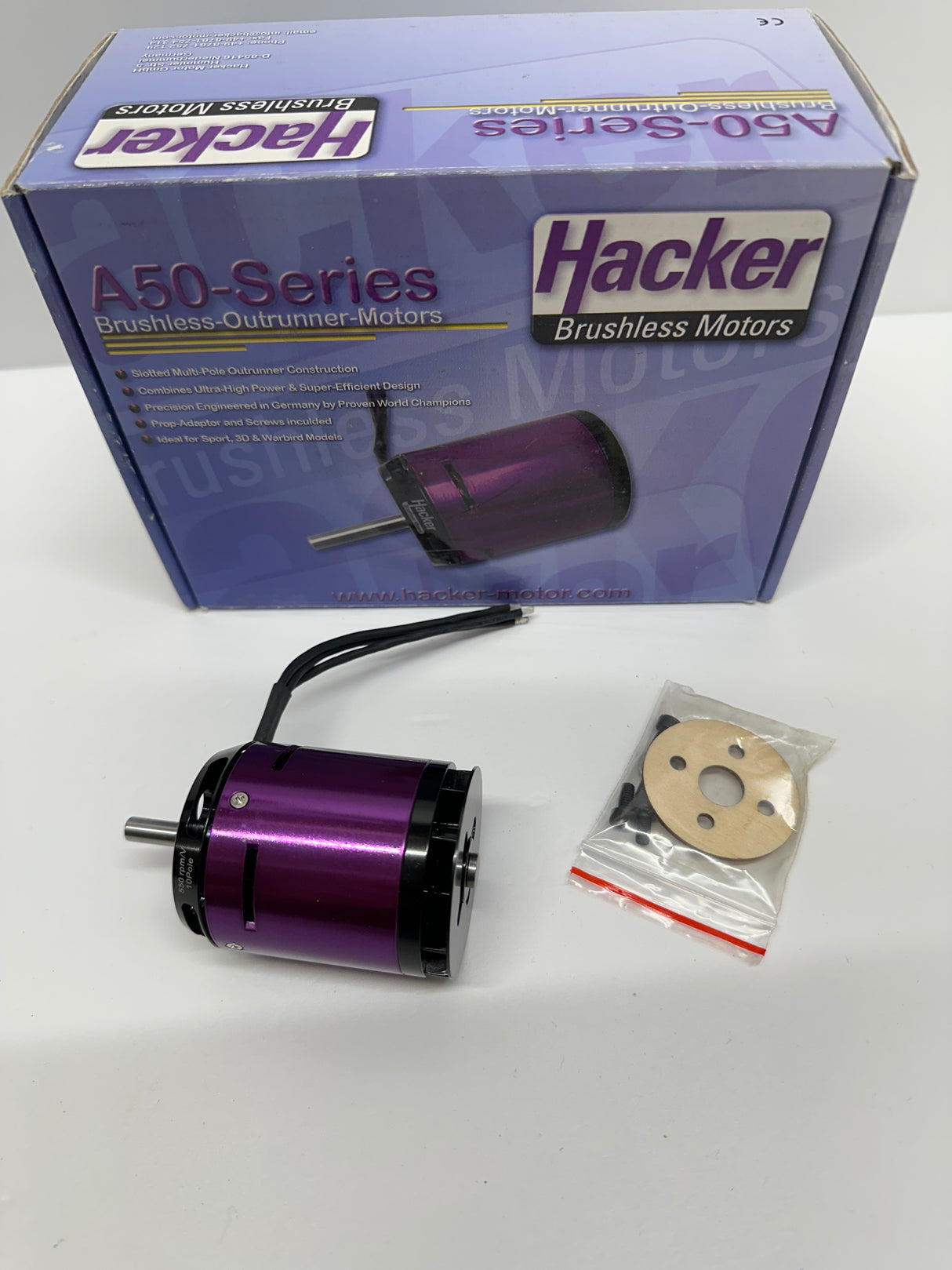 Hacker A50 14S Helicopter 10-pole Outrunner Brushless Motor HKRA5014S10PH